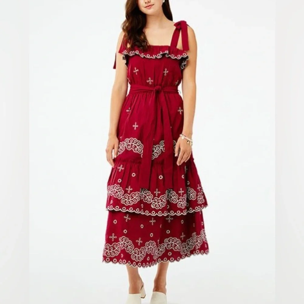 Roller Rabbit Red Maxi Dress - Picture 2 of 2